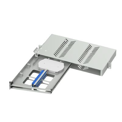 24 θύρες LC UPC Swing Type Fiber Optic Patch Panel για υποοπτικό πλαίσιο διανομής
