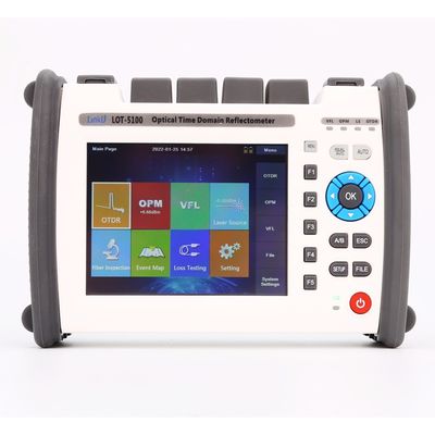 3 Τρόπος OTDR LOT5100 MINI Εξοπλισμός δοκιμής ινών για χειριστήριο καλωδίου FTTH οπτικής ινών χρόνου