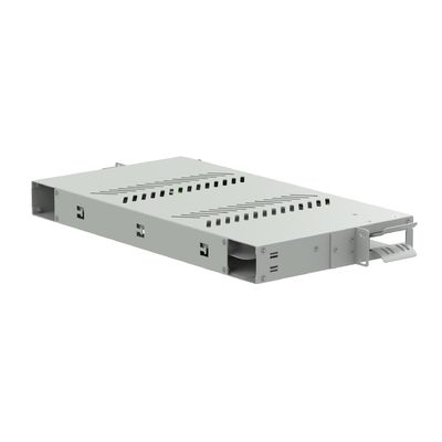Υπο-Οπτικό Πλακέτο Διανομής 24 θύρες LC APC Swing Type 19 Inch Fiber Optic Patch Panel