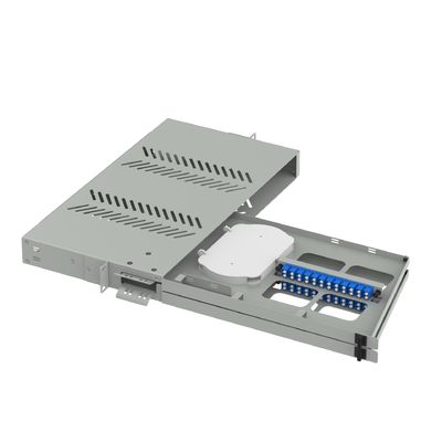 24 θύρες LC UPC Swing Type Fiber Optic Patch Panel για υποοπτικό πλαίσιο διανομής
