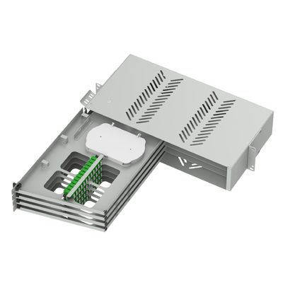 19 ιντσών Data Center Fiber Optic Patch Panel Sub ODF με LC APC Swing Type και 5