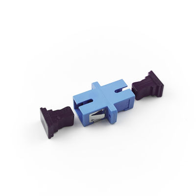 FTTH SC Adapter οπτικών ινών με UPC Eared Dustproof Simplex Coupler κατασκευασμένο από την PBT