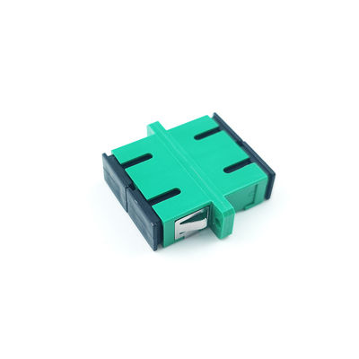 SC APC Dustproof Duplex Coupler με ενεργή σύνδεση πράσινης οπτικής ινώσεως με 2 θύρες