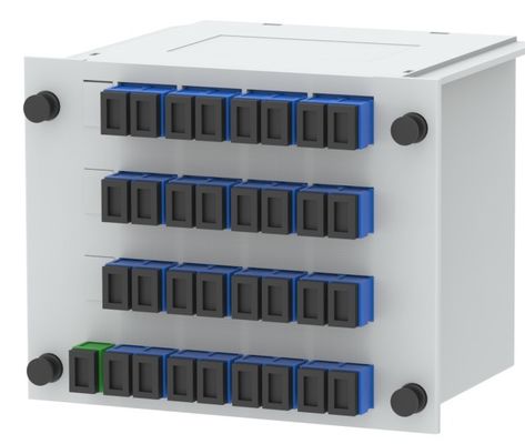 FTTX Φύλλα Οπτικής PLC Χωριστής Εισαγωγής Τύπος 1x2 1x4 1x8 1x16 1x32 1x64 με SC/UPC 5