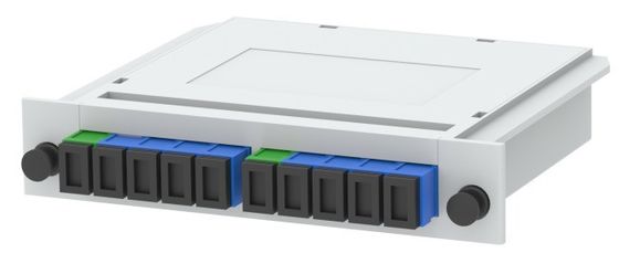 FTTX Φύλλα Οπτικής PLC Χωριστής Εισαγωγής Τύπος 1x2 1x4 1x8 1x16 1x32 1x64 με SC/UPC 5