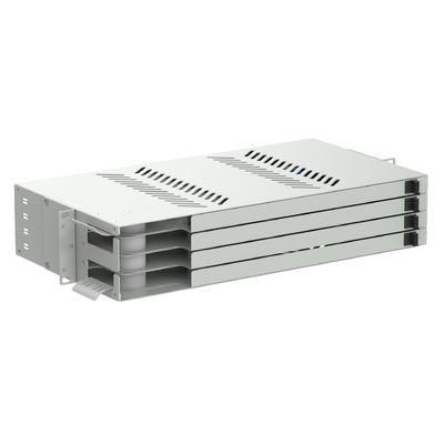 19 ιντσών οπτική ίνες Patch Panel Sub ODF για δίκτυο κέντρου δεδομένων ODN SC APC Swing Type