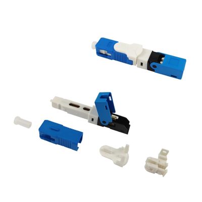 MAX≤0,5dB Απώλεια εισαγωγής SC UPC SM Simplex Fiber Optic Fast Connector για FTTH και Δίκτυο