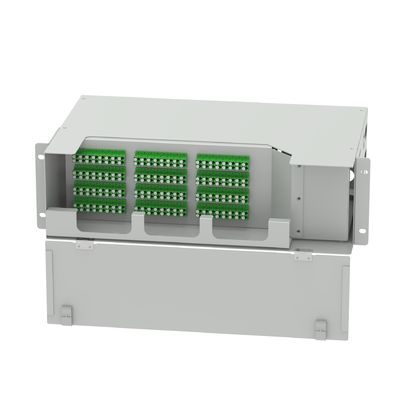 96 πυρήνες LC APC τύπου 19 ιντσών Swing Patch Panel ODN Network Gray Οπτικό εξοπλισμό ινών