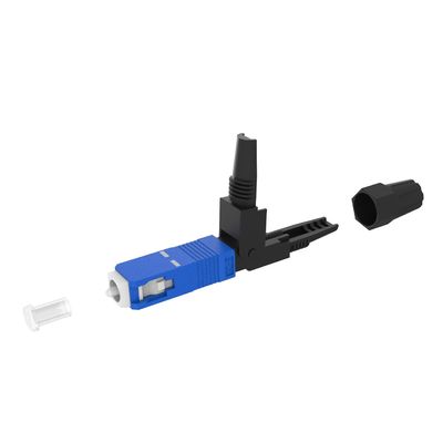 Simplex SC Fiber Optic Fast Connector UPC γυαλισμένο για συναρμολόγηση FTTH στο δίκτυο