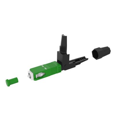 Simplex SC Fiber Optic Fast Connector UPC γυαλισμένο για συναρμολόγηση FTTH στο δίκτυο