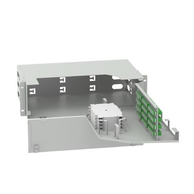 96 πυρήνες LC APC τύπου 19 ιντσών Swing Patch Panel ODN Network Gray Οπτικό εξοπλισμό ινών