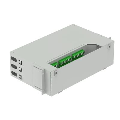 96 πυρήνες LC APC τύπου 19 ιντσών Swing Patch Panel ODN Network Gray Οπτικό εξοπλισμό ινών
