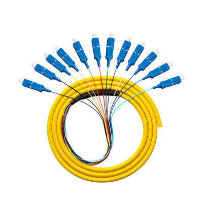 SCUPC Οπτική ίνα Pigtail Patchcord σε προσαρμόσιμο μήκος για την απόδοση