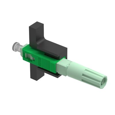 SC APC Fiber Optic Fast Connector για τη συγκρότηση πεδίου δικτύου απώλεια επιστροφής APC≥55dB