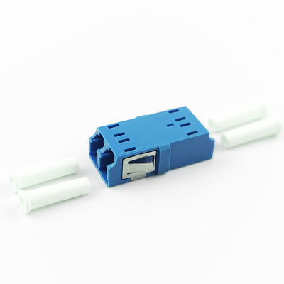 FTTH Duplex LC UPC Διορθωτής οπτικών ινών 2 Port Coupler PBT Earless Design για δικτύωση