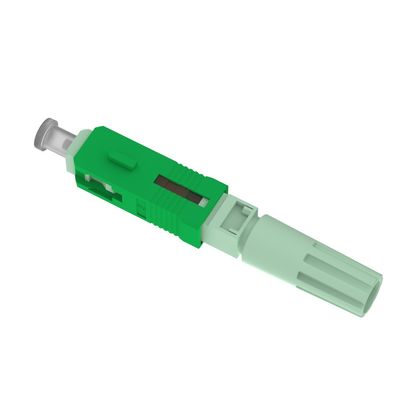 SC APC Fiber Optic Fast Connector για τη συγκρότηση πεδίου δικτύου απώλεια επιστροφής APC≥55dB