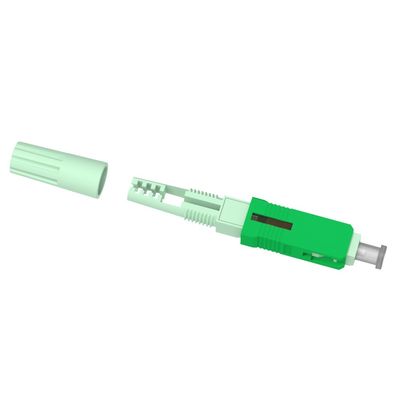 SC APC Fiber Optic Fast Connector για τη συγκρότηση πεδίου δικτύου απώλεια επιστροφής APC≥55dB