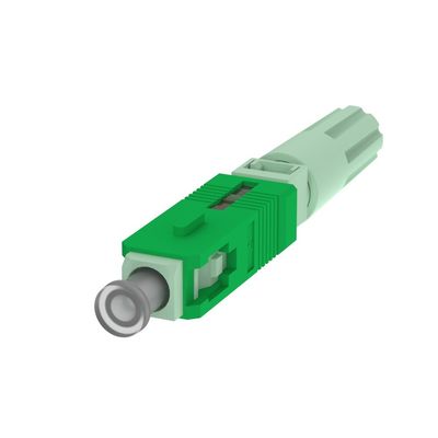 SC APC Fiber Optic Fast Connector για τη συγκρότηση πεδίου δικτύου απώλεια επιστροφής APC≥55dB