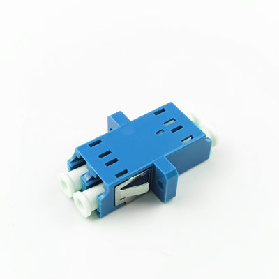 2 θύρες PBT LC UPC Διορθωτής οπτικών ινών Eared Duplex Coupler για οπτικές ίνες Coupler