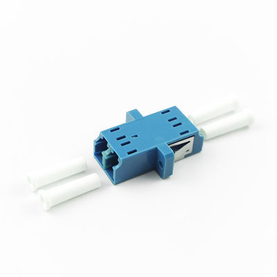 2 θύρες PBT LC UPC Διορθωτής οπτικών ινών Eared Duplex Coupler για οπτικές ίνες Coupler