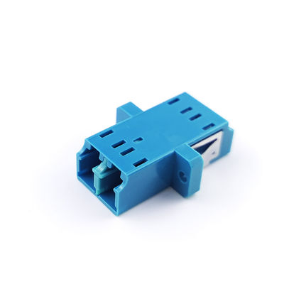2 θύρες PBT LC UPC Διορθωτής οπτικών ινών Eared Duplex Coupler για οπτικές ίνες Coupler