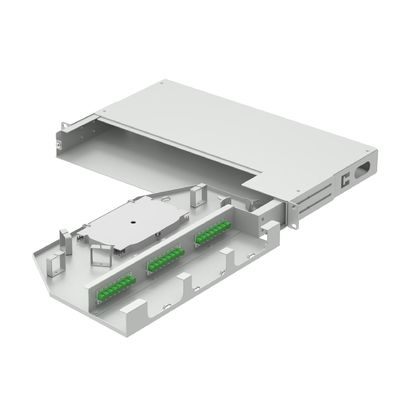 24 πυρήνες FC APC τύπου 19 ιντσών Swing Patch Panel για το πλαίσιο οπτικής διανομής δικτύου ODN