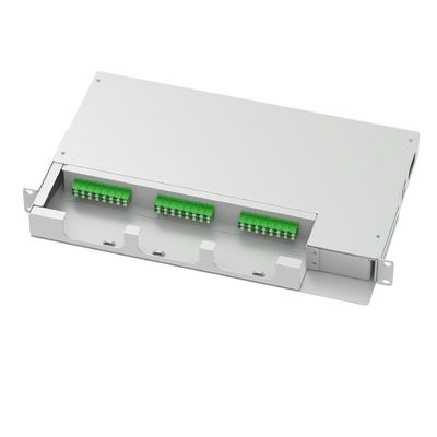 24 πυρήνες LC APC τύπου 19 ιντσών Swing Patch Panel Sub Optic Distribution Frame Καλύτερο γκρι