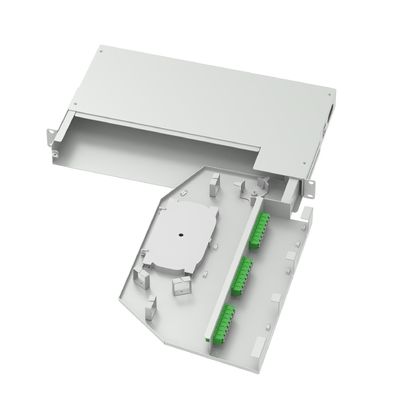 24 πυρήνες LC APC τύπου 19 ιντσών Swing Patch Panel Sub Optic Distribution Frame Καλύτερο γκρι