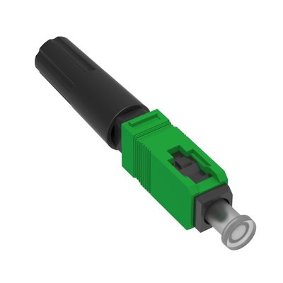 Γρήγορος σύνδεσμος Simplex SC APC καλώδιο πτώσης οπτικών ινών με UPC γυαλισμένο συναρμολόγιο πεδίου