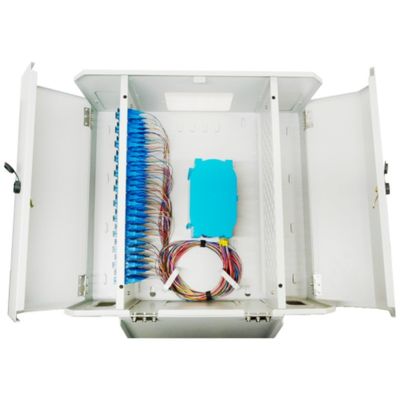SC FC LC Connectors 96 Ports FTTH Fiber Optic Distribution Box για την τερματισμό μετάλλων FTTX