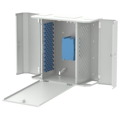 SC FC LC Connectors 96 Ports FTTH Fiber Optic Distribution Box για την τερματισμό μετάλλων FTTX