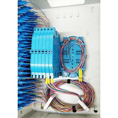 SC FC LC Connectors 96 Ports FTTH Fiber Optic Distribution Box για την τερματισμό μετάλλων FTTX
