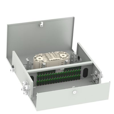 72/96 Cores SC Connector Indoor Fiber Optic Termination Box για διανομή καλωδιακών δικτύων LAN