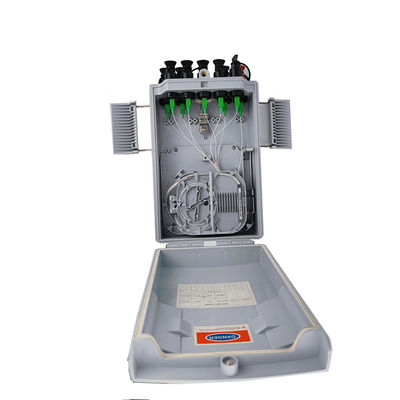 PC ABS Fiber Optic Distribution Box για εξωτερικούς FTTH 8 πυρήνες Fiber Optica Splitters
