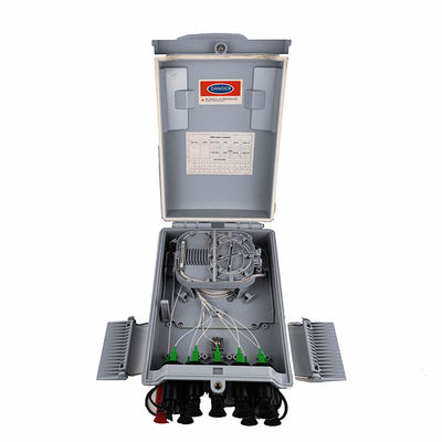 PC ABS Fiber Optic Distribution Box για εξωτερικούς FTTH 8 πυρήνες Fiber Optica Splitters