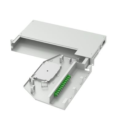 FTTX 19 ιντσών Swing Patch Panel LC APC τύπου 12 πυρήνες Οπτικό εξοπλισμό ινών με 5