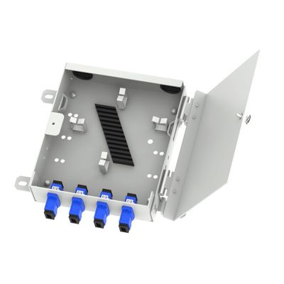 FTTX Δίκτυο ODN Metal Mini Fiber Optic FTTH Τερματικό Κουτί 8 Κεντρική διανομή με συνδέσεις LC και SC
