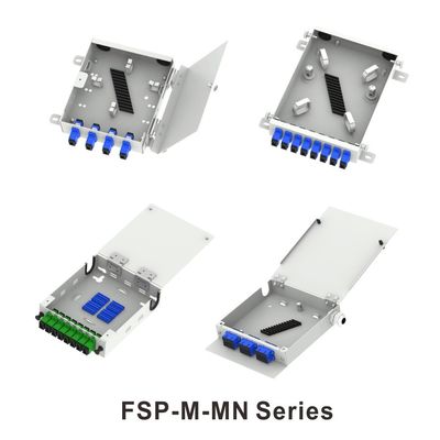 FTTX Δίκτυο ODN Metal Mini Fiber Optic FTTH Τερματικό Κουτί 8 Κεντρική διανομή με συνδέσεις LC και SC