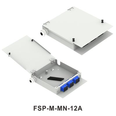 FTTX Δίκτυο ODN Metal Mini Fiber Optic FTTH Τερματικό Κουτί 8 Κεντρική διανομή με συνδέσεις LC και SC