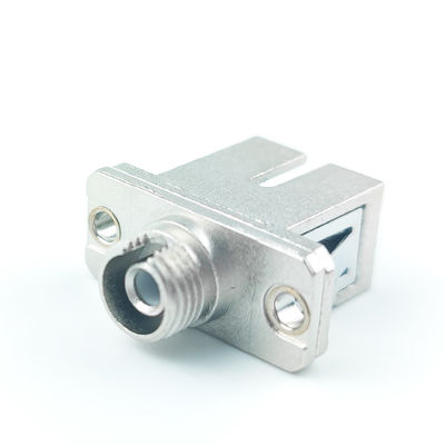 FTTH 1 Port Metal SCAPC FCAPC Υβριδικοί προσαρμογείς οπτικών ινών Συνδετήρες για τον καλύτερο εξοπλισμό