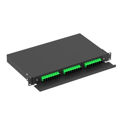 FTTX 1U Τύπος συρτάρι εσωτερικό υπο ODF 19 ιντσών οπτικό πλαίσιο διανομής ινών για δίκτυο LC