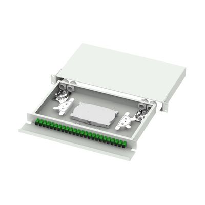 Χάλυβας ψυχρής έλασης SC FC ST LC Connector Type 19 Inch Fiber Optical Distribution Frame για FTTX