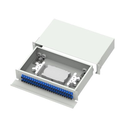 Χάλυβας ψυχρής έλασης SC FC ST LC Connector Type 19 Inch Fiber Optical Distribution Frame για FTTX
