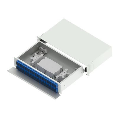 Χάλυβας ψυχρής έλασης SC FC ST LC Connector Type 19 Inch Fiber Optical Distribution Frame για FTTX