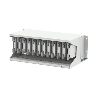 Γκρέι RAL 7035 4U 144 πυρήνες 19 ιντσών οπτική ίνες επιφάνειας υπο ODF με 3