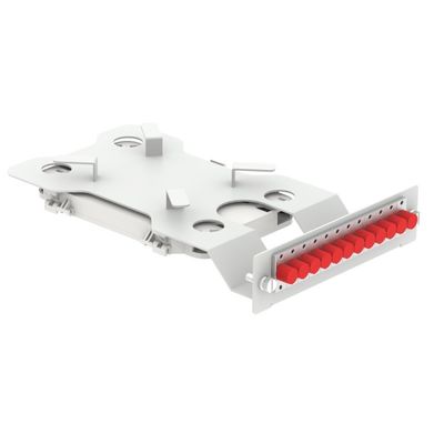 Γκρέι RAL 7035 4U 144 πυρήνες 19 ιντσών οπτική ίνες επιφάνειας υπο ODF με 3