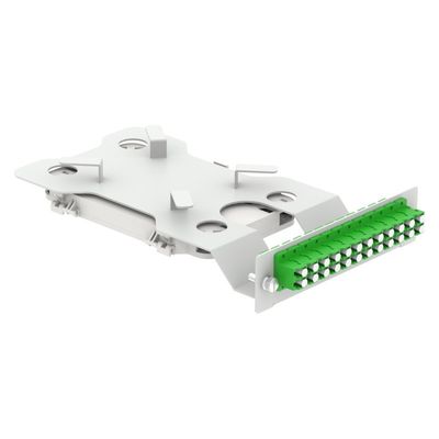 Γκρέι RAL 7035 4U 144 πυρήνες 19 ιντσών οπτική ίνες επιφάνειας υπο ODF με 3