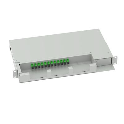 12 πυρήνες Swing Patch Panel Οπτικό πλαίσιο διανομής 19 ιντσών SC APC Τύπος Οπτικού εξοπλισμού ινών Αριθ.