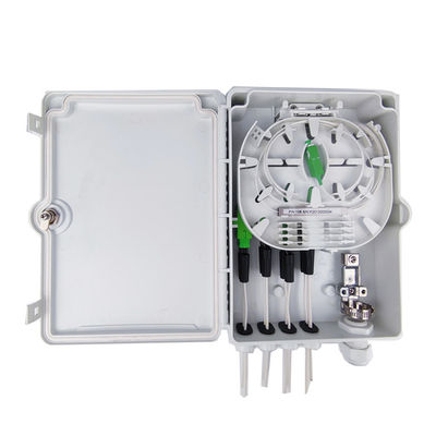 Τείχος στύλος Mount Fiber Optic διανομή κουτί για δίκτυο FTTH IP65 εξωτερικά 8 πυρήνες