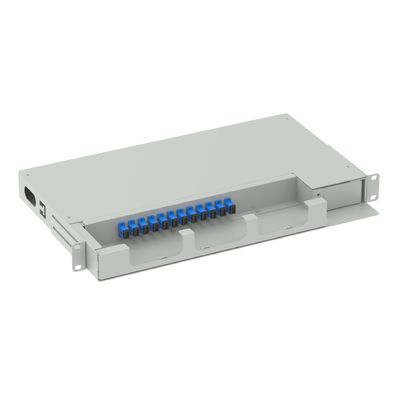 Δίκτυο ODN 19 ιντσών Swing Patch Panel Οπτικό εξοπλισμό ινών με 12 πυρήνες SC UPC τύπου 5